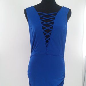 Royal Blue Pencil Dress Jr. Size L